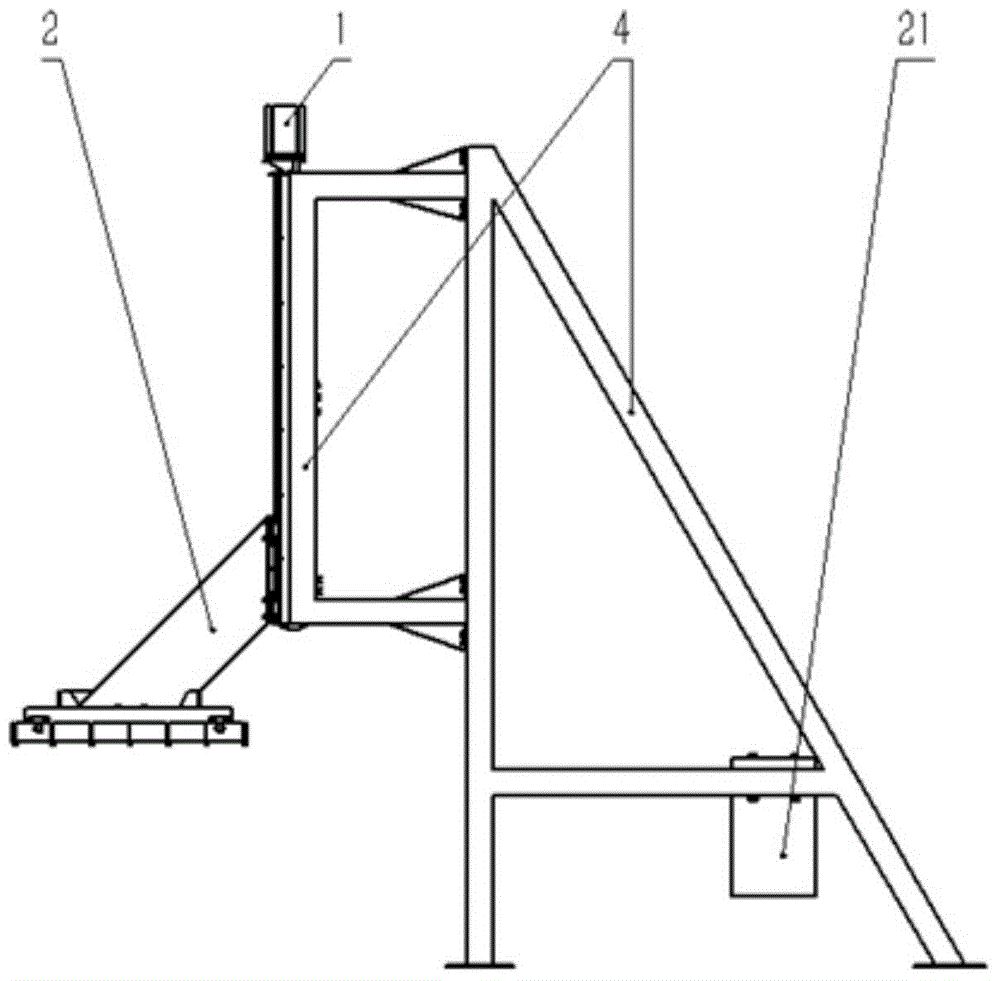 Fast feeding and blanking equipment for multi-layer box type heating furnace