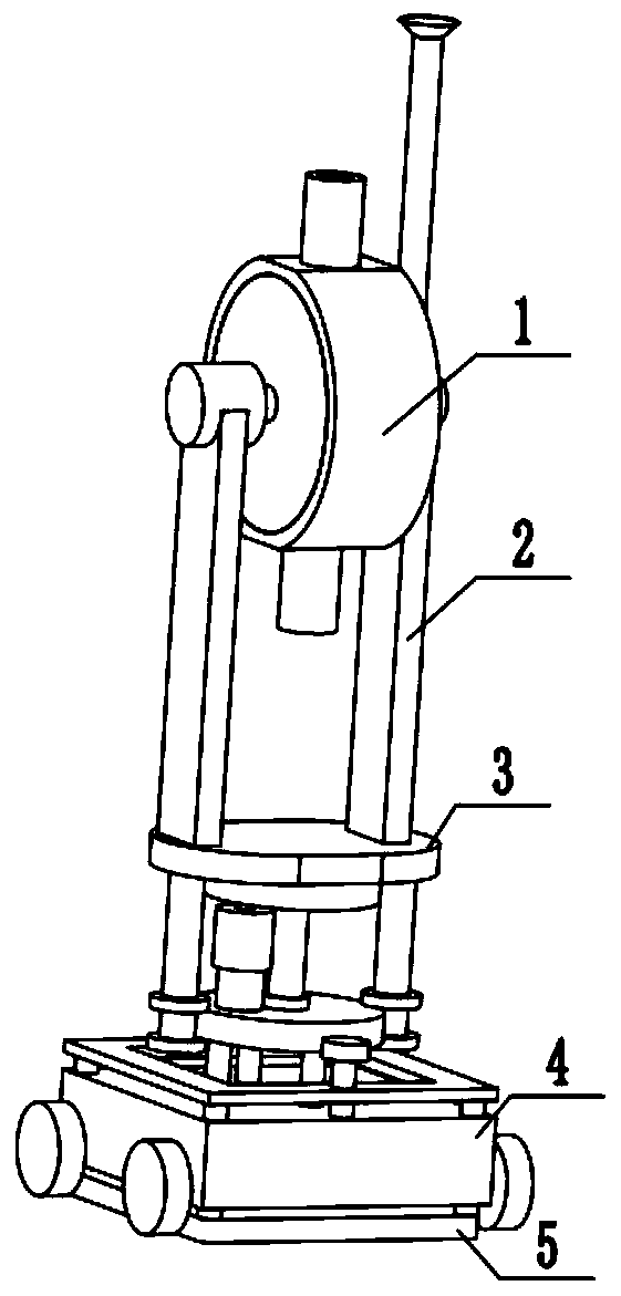 Poultry feed feeding device for breeding industry