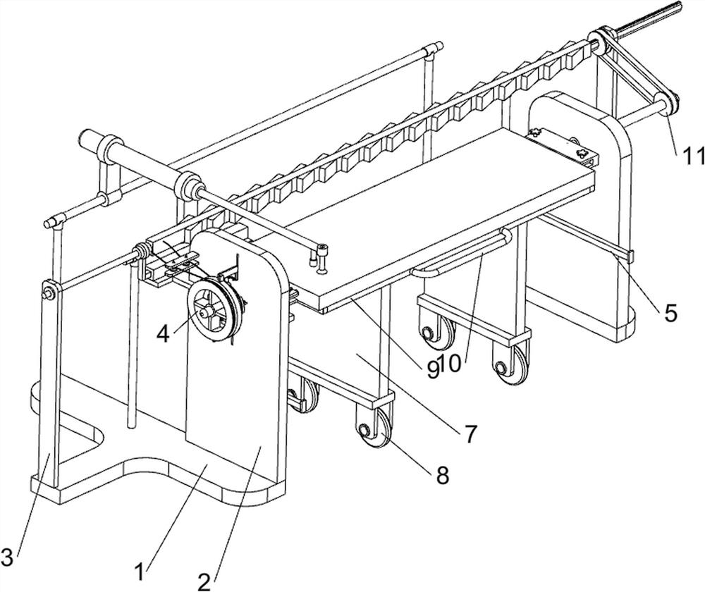 Equipment for double-sided paint spraying of wooden door