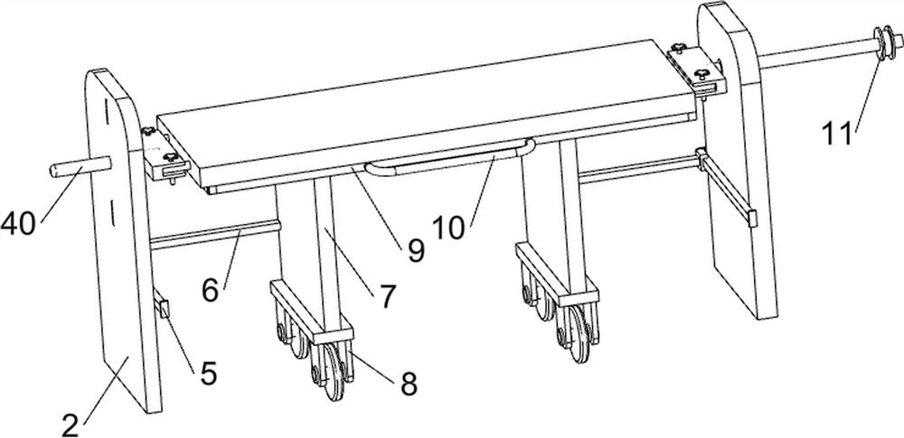 Equipment for double-sided paint spraying of wooden door