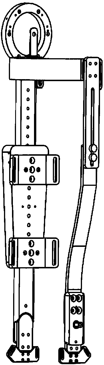 Lower limb exoskeleton ankle joint device on basis of energy optimization