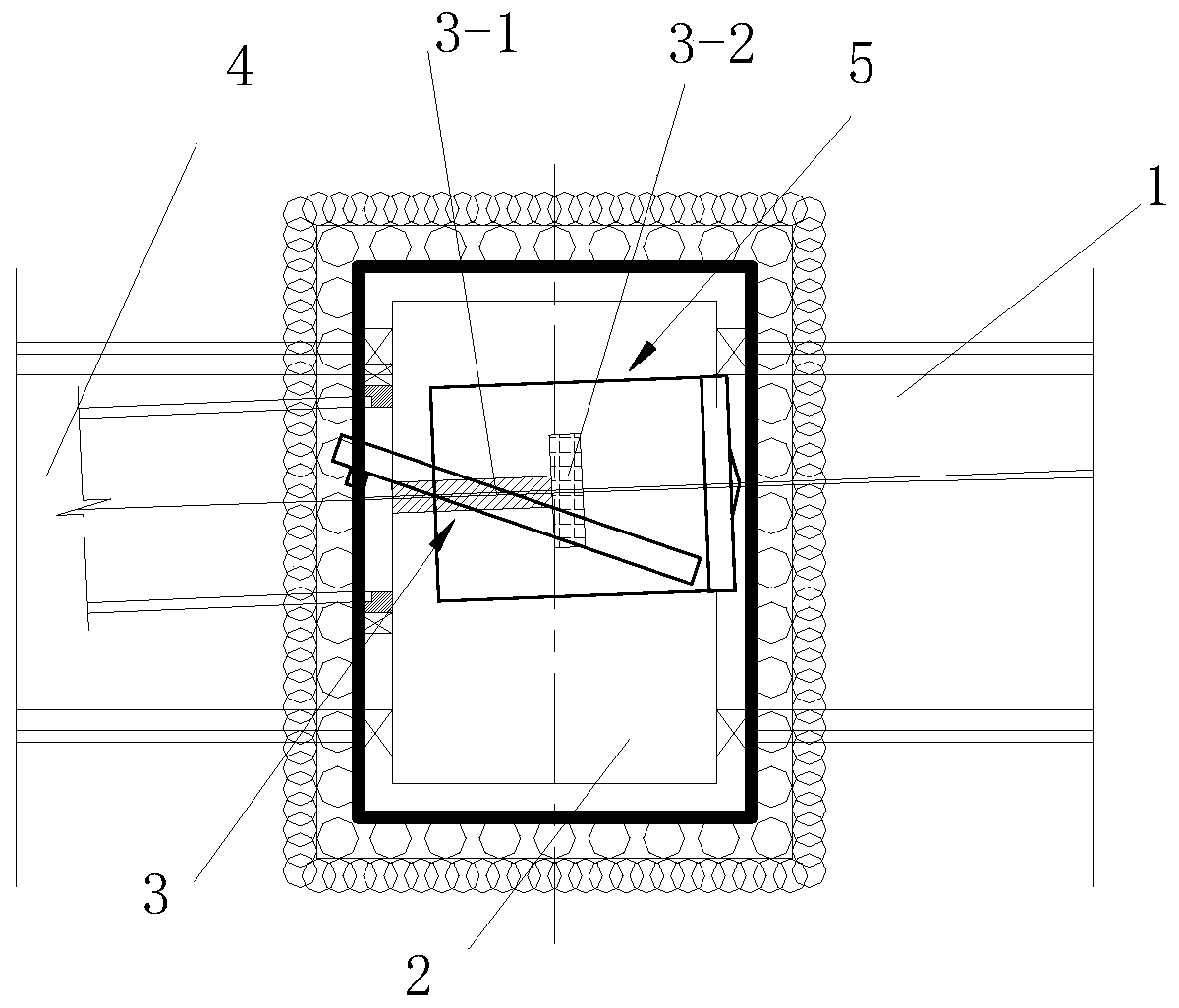 A method for hoisting shield machine in a narrow space near the business line