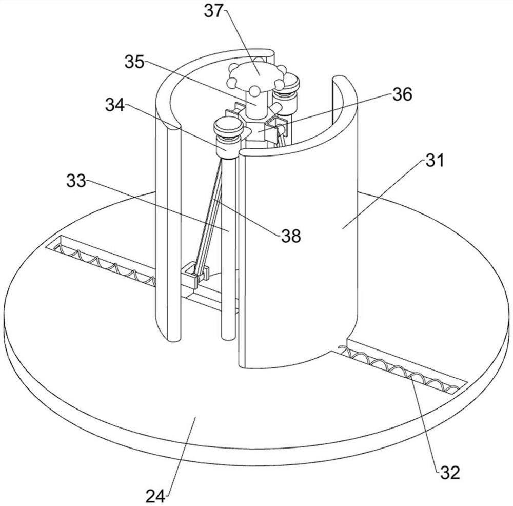 An iron core winding device for transformer production and processing