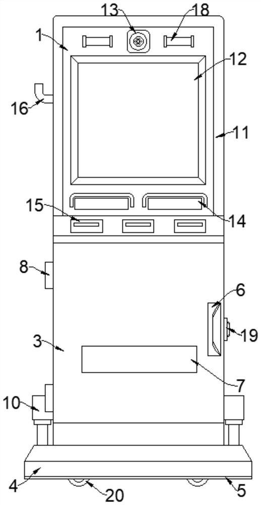 Multifunctional touch display self-service terminal