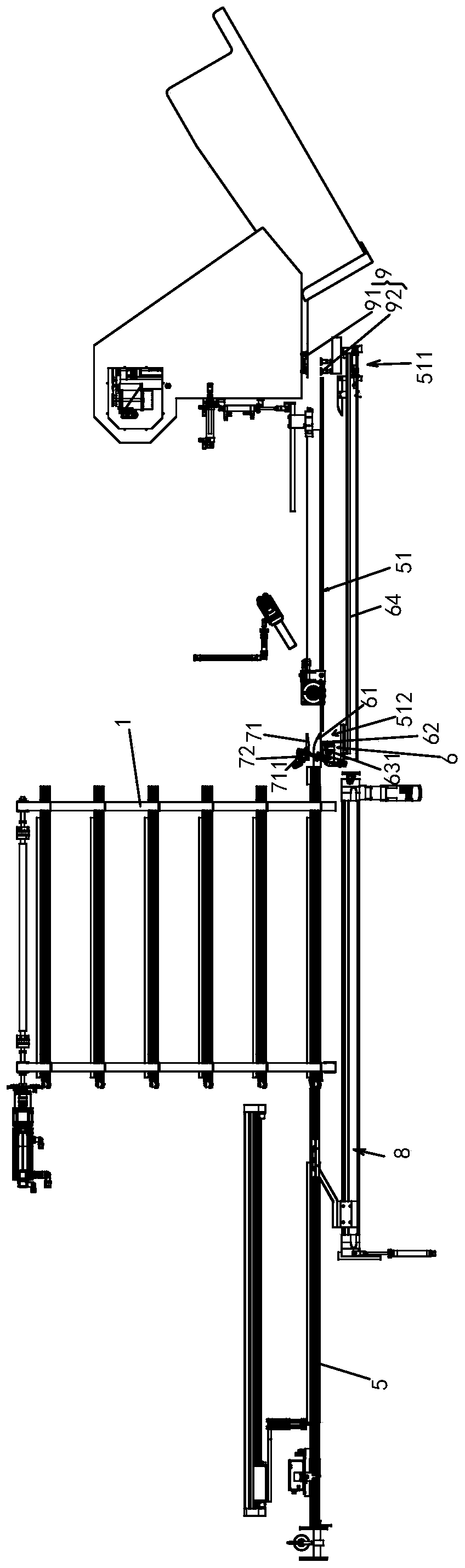 Temporary storage device for ring-pull can cover body, and packaging equipment with temporary storage device