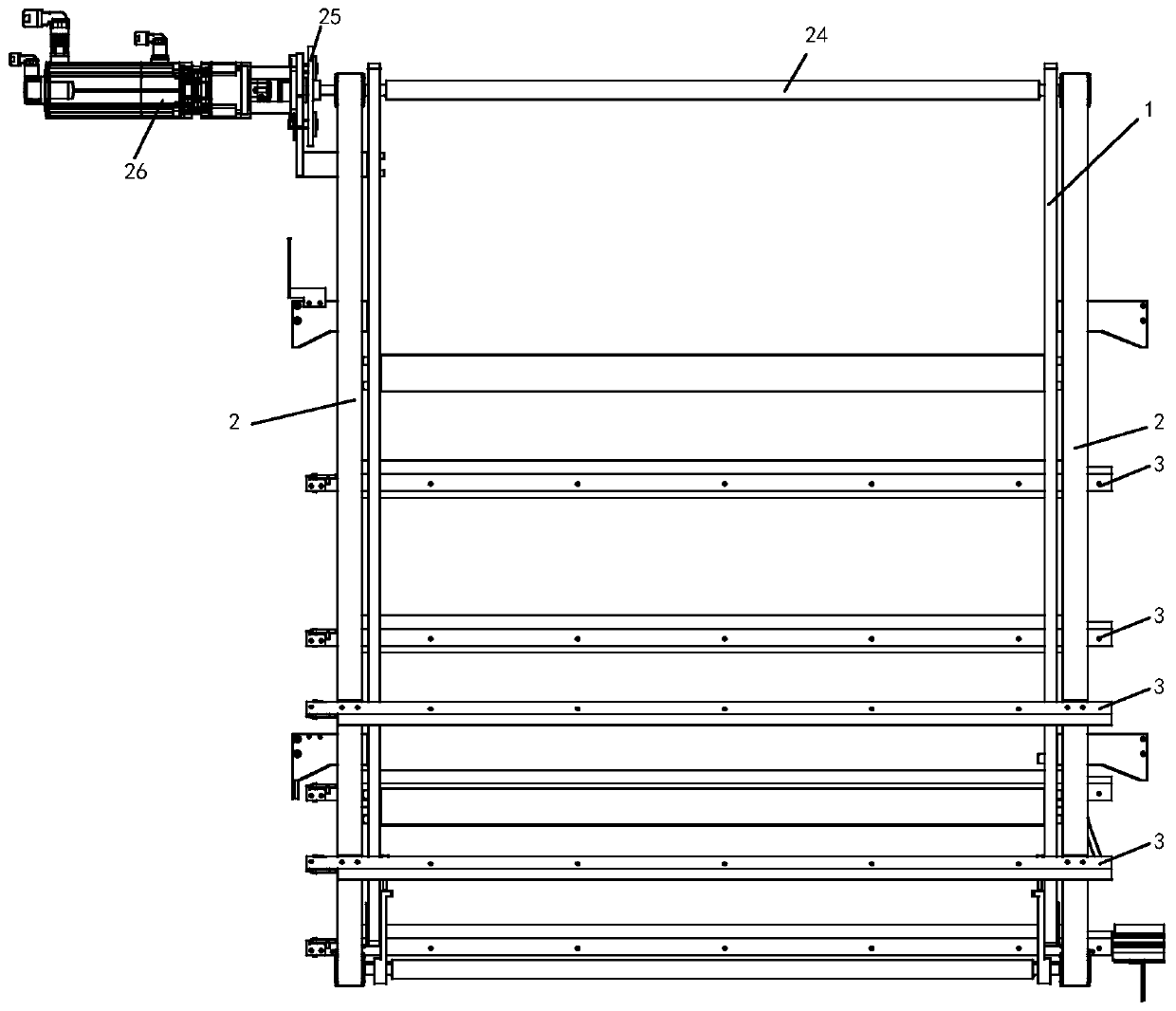 Temporary storage device for ring-pull can cover body, and packaging equipment with temporary storage device