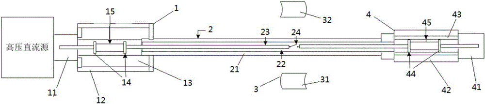 Tube-type nanosecond high voltage steep pulse source