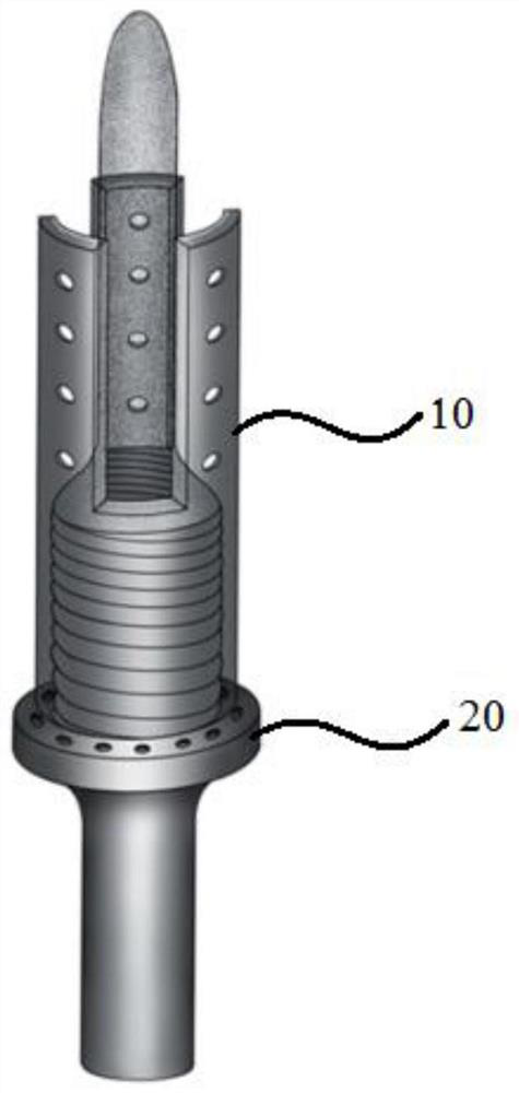 Built-in artificial limb connecting device