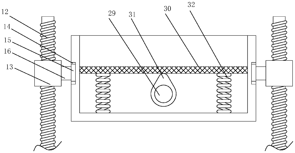 A gap type sand screening device with automatic feeding and discharging