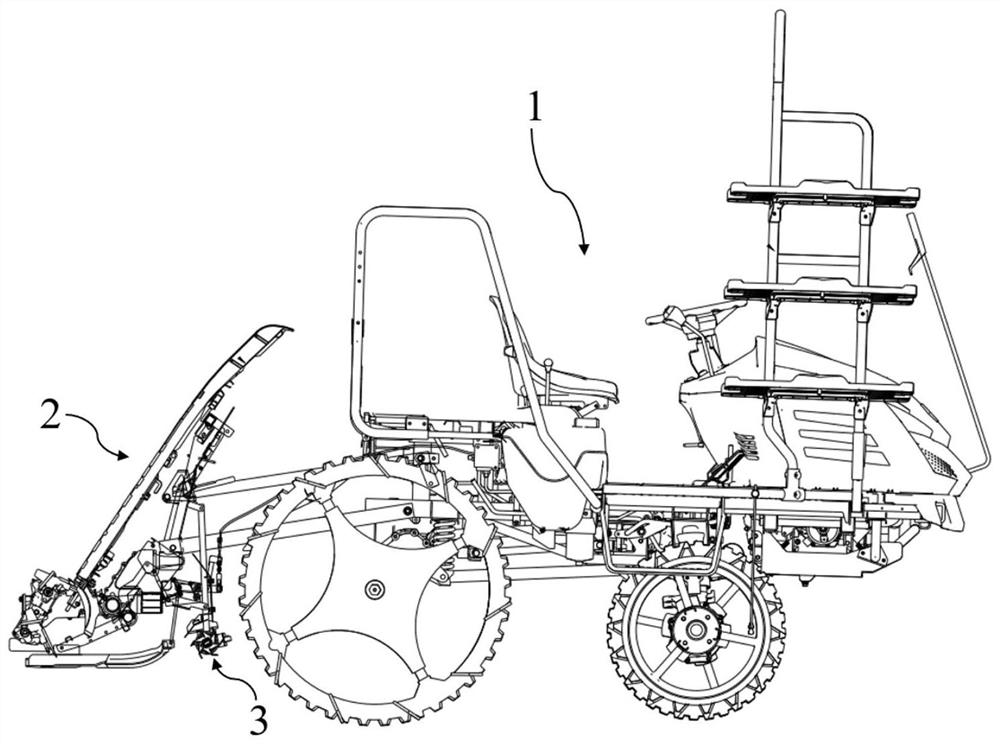 Rice transplanter with soil preparation function