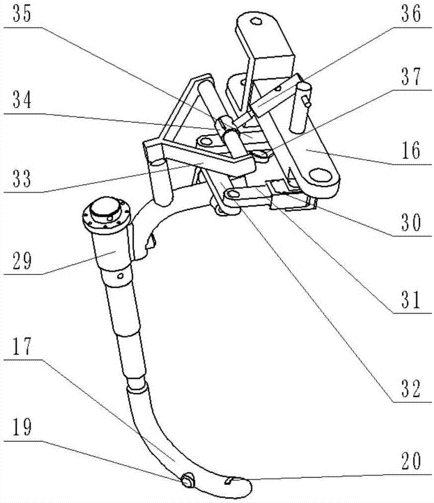 Automatic-stepping metamorphic tree climbing robot