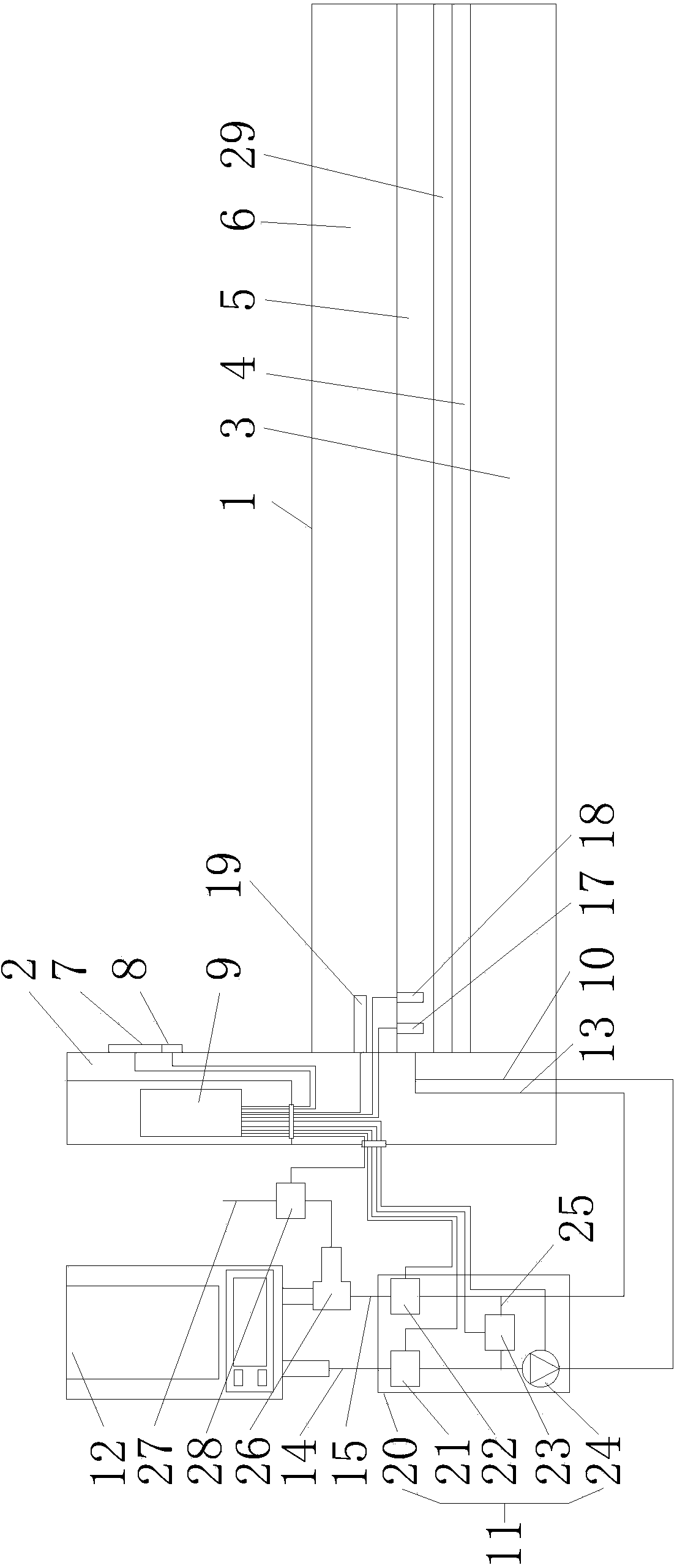 Water bed with function of automatic temperature adjustment