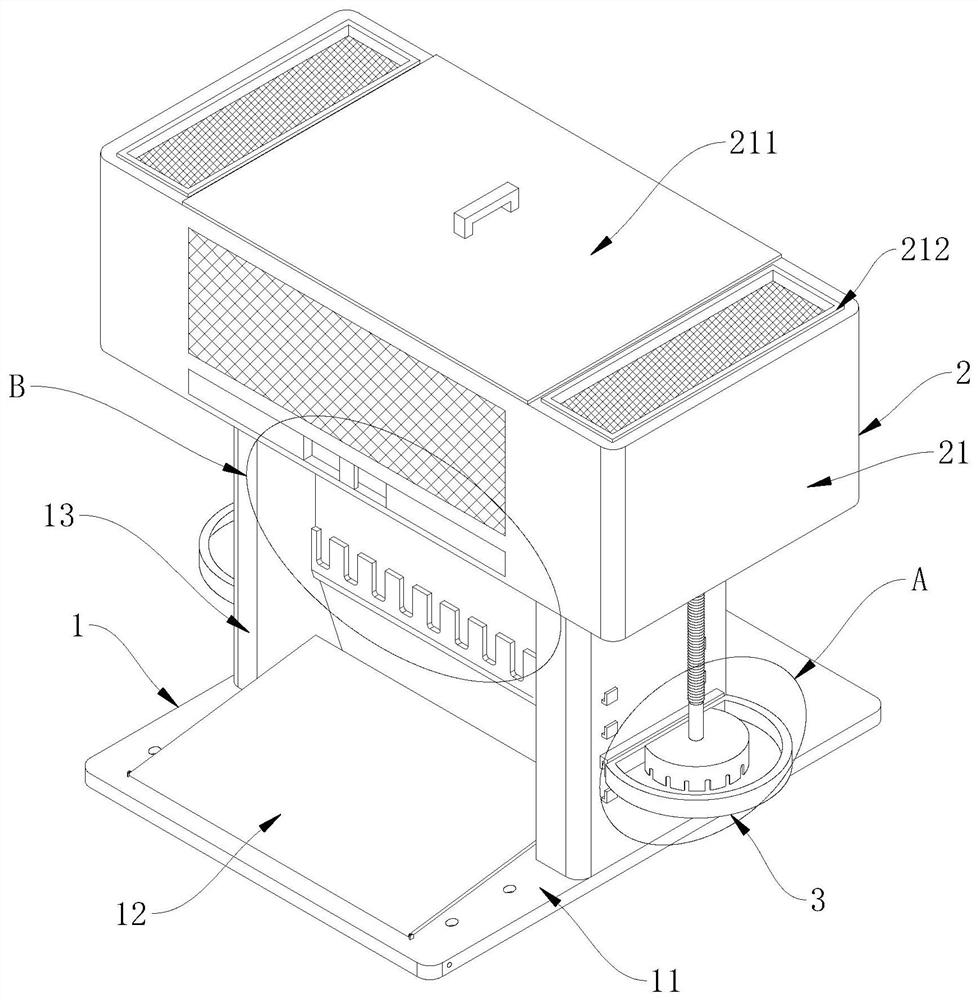 Energy-saving and environment-friendly feeding device for poultry breeding and use method of feeding device