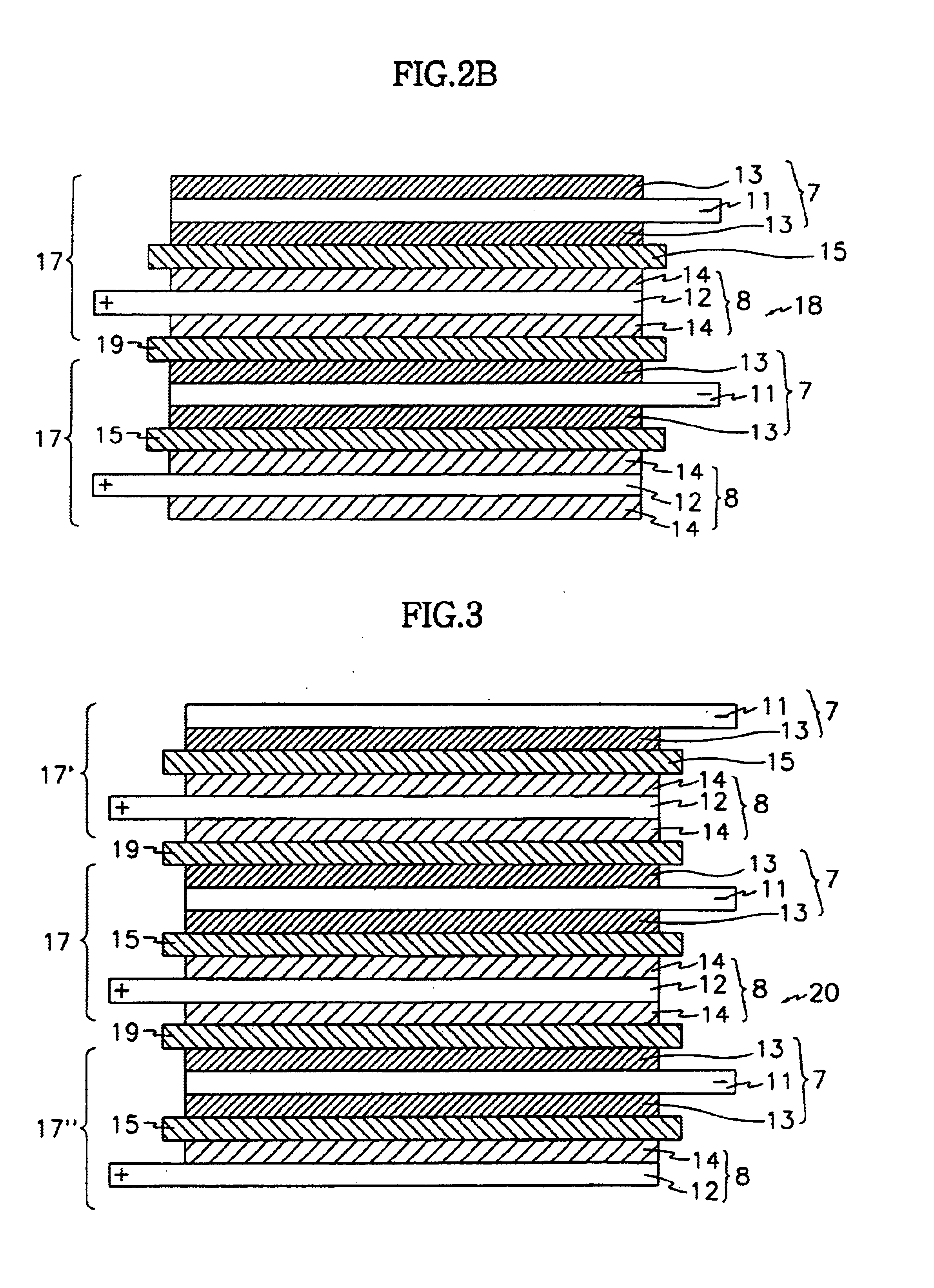 Stacked electrochemical cell