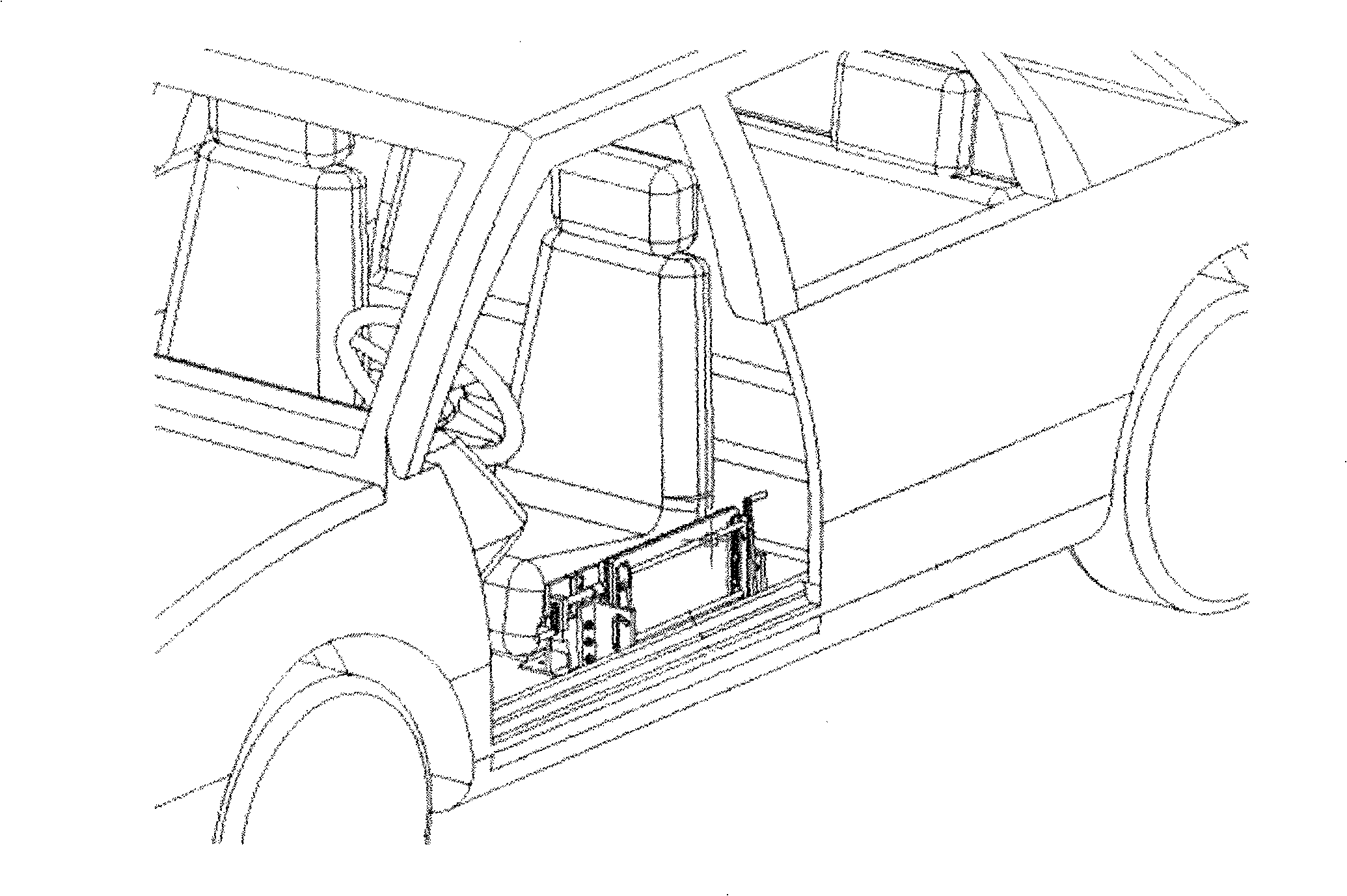 Auxiliary apparatus for getting on/down car driven by the physical disabilities