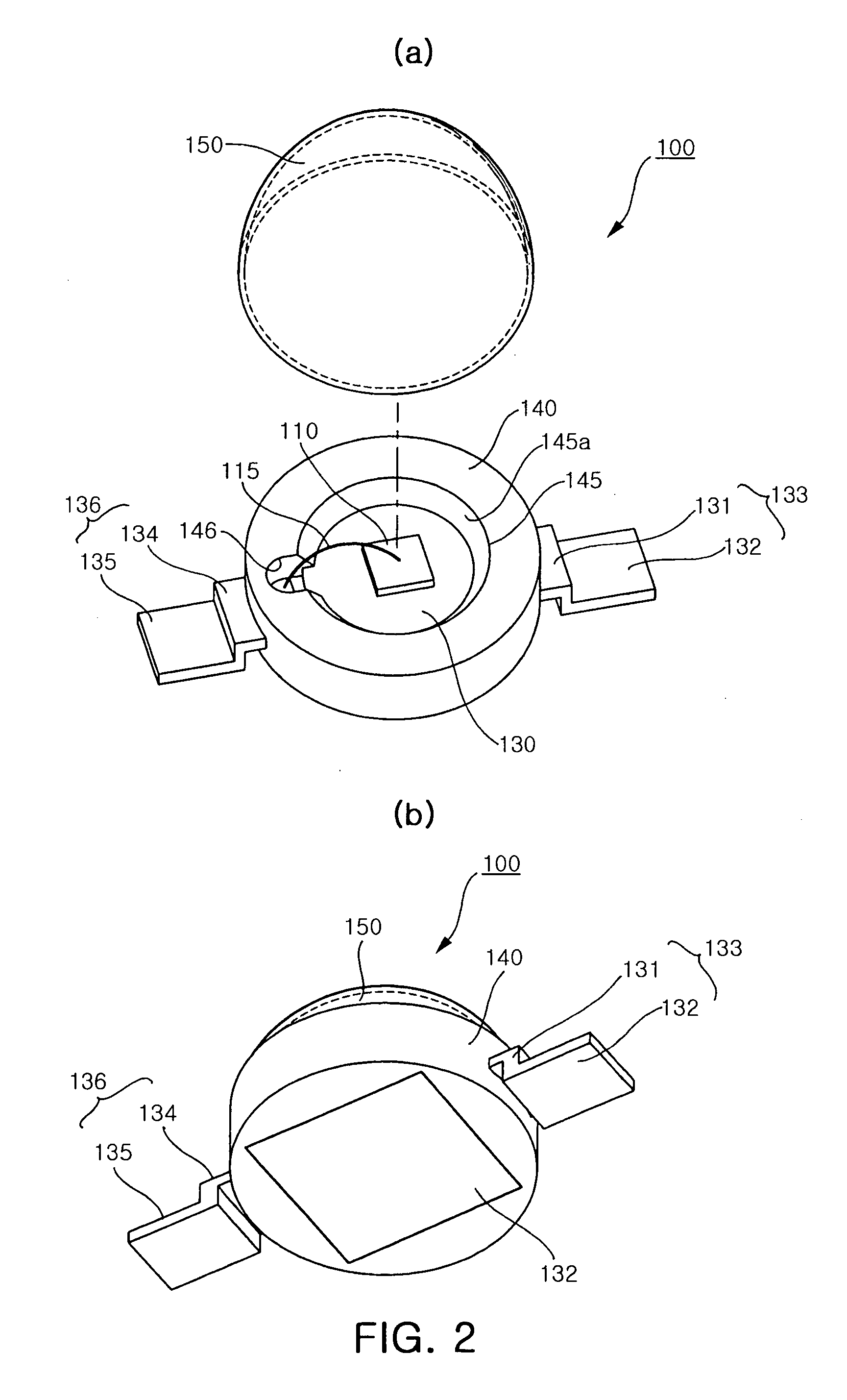 High power light emitting diode package and fabrication method thereof