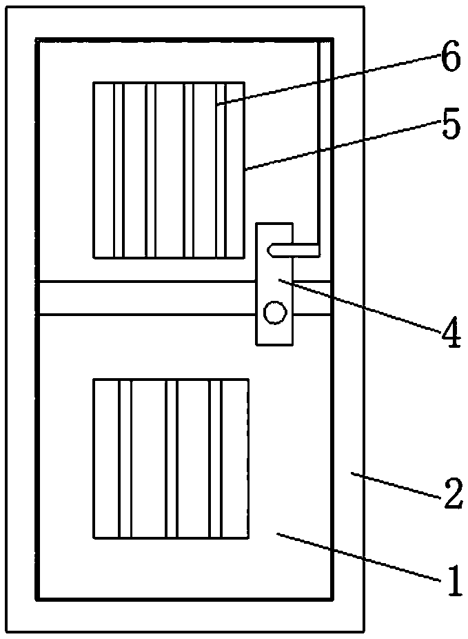 Ventilating security door