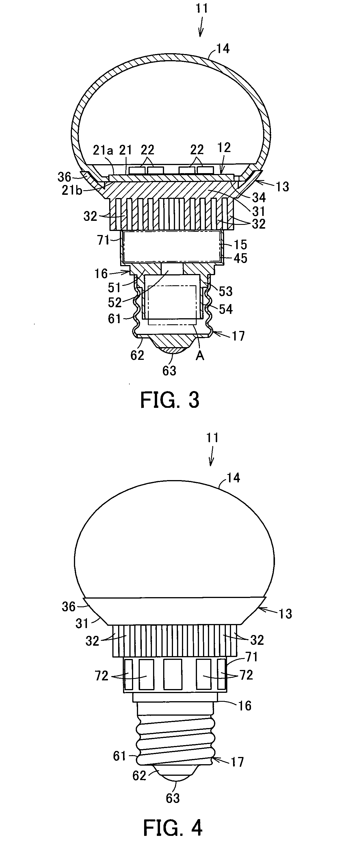 Self-ballasted lamp