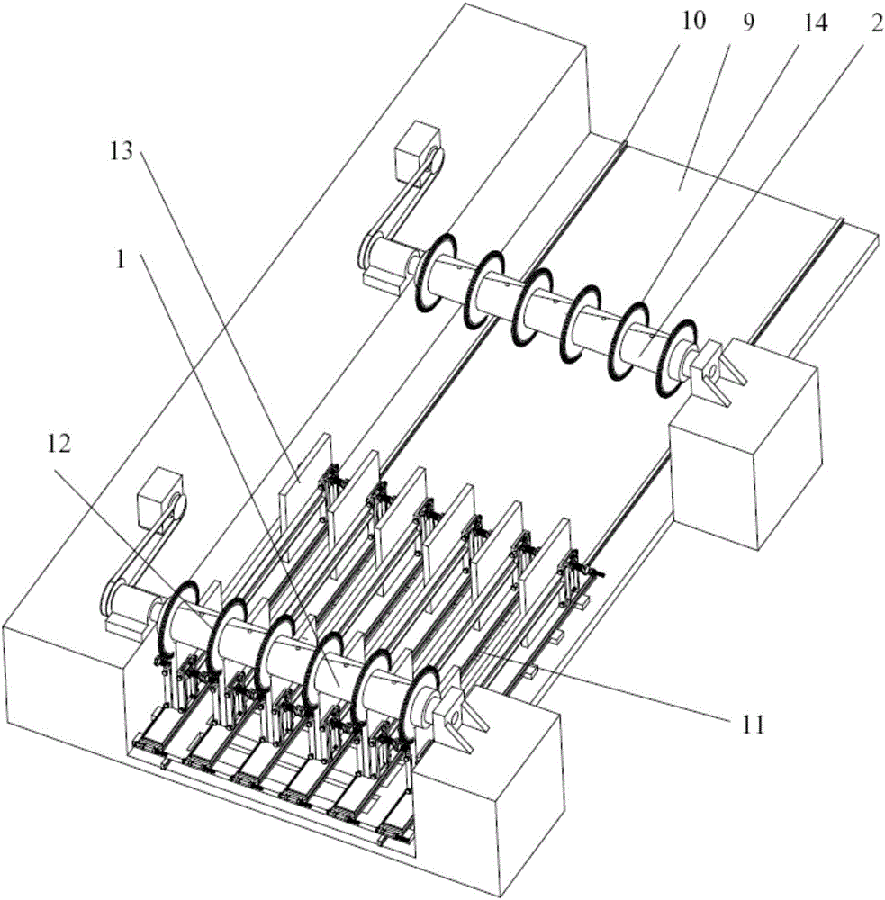 Efficient bisecting and sawing device for stone panel