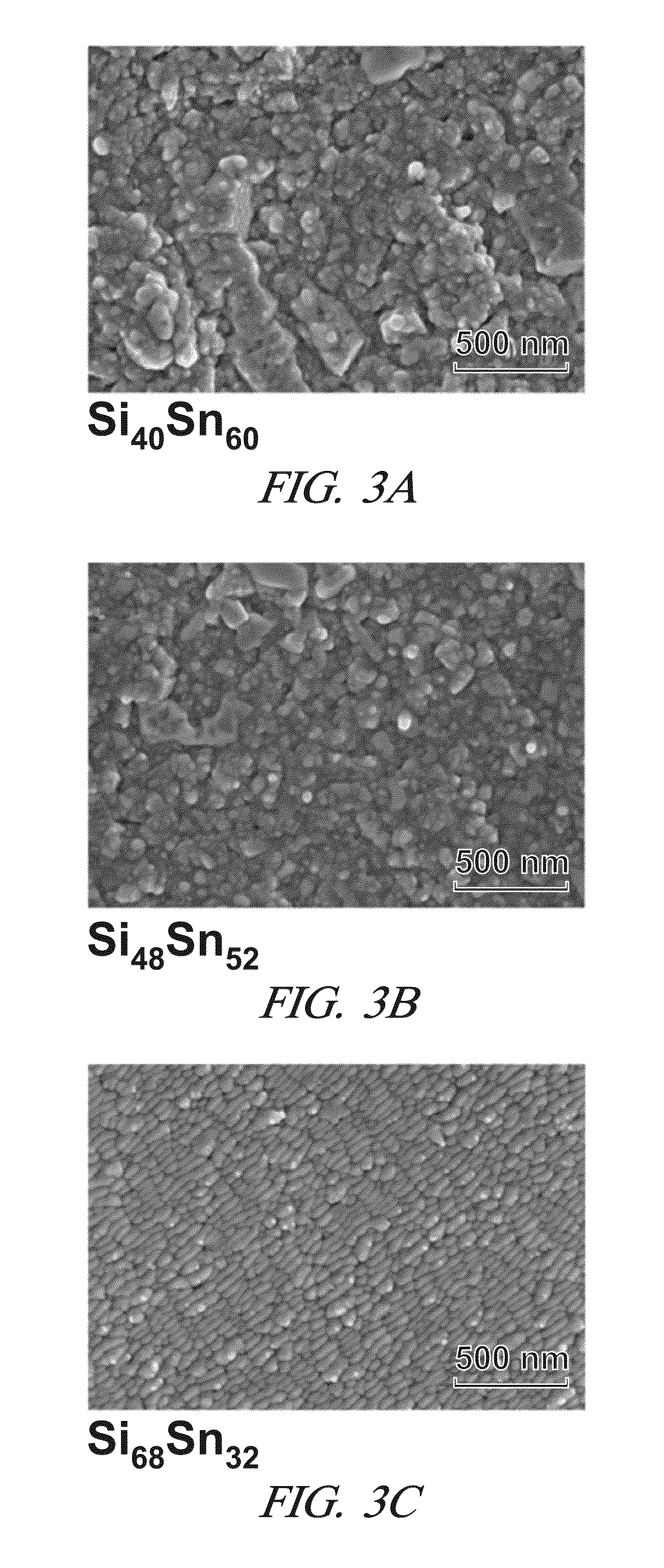 Phase separated silicon-tin composite as negative electrode material for lithium-ion and lithium sulfur batteries