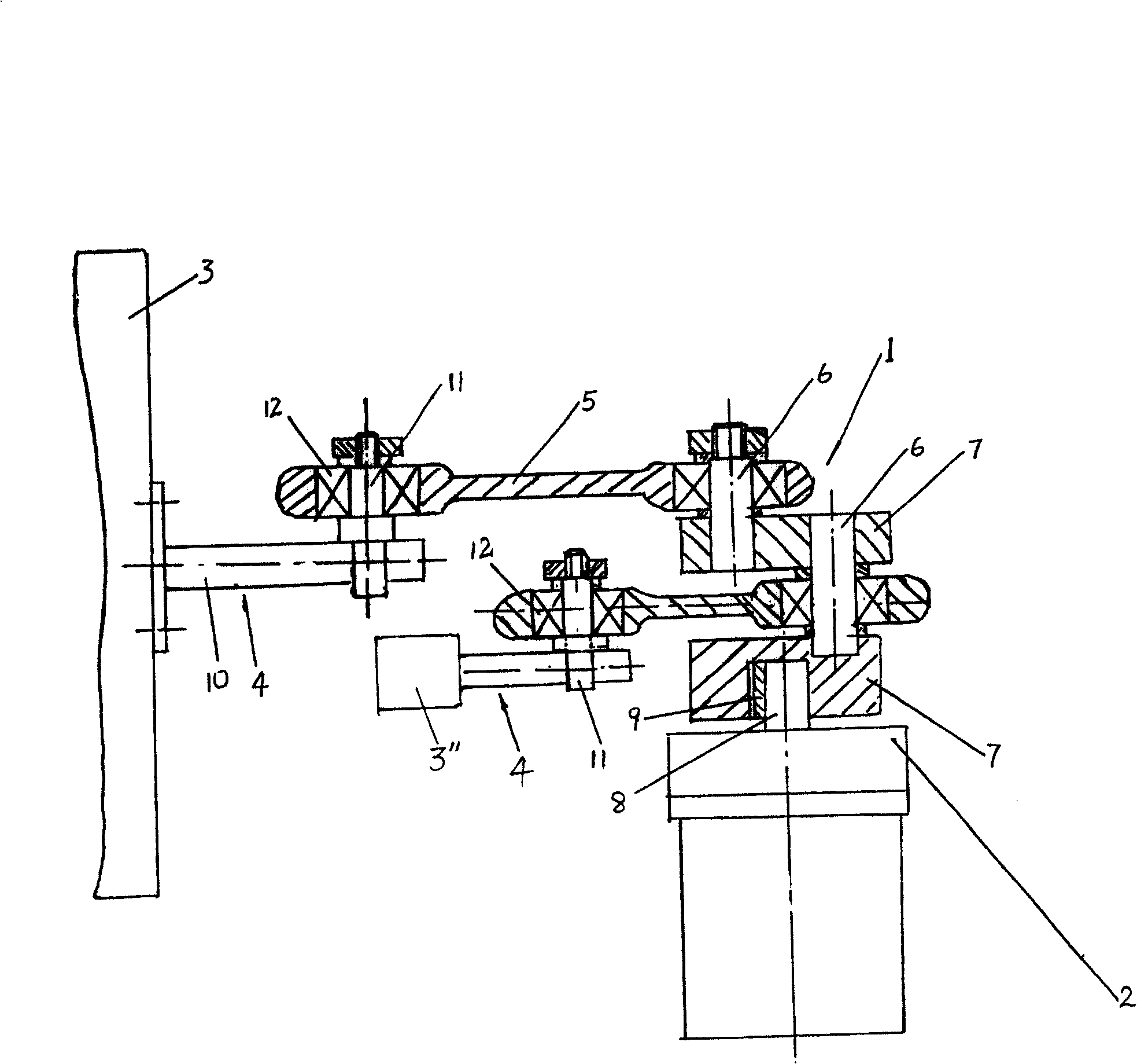 Balance oscillating dyeing machine