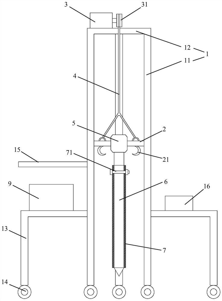 Soil detection equipment for detecting deep soil