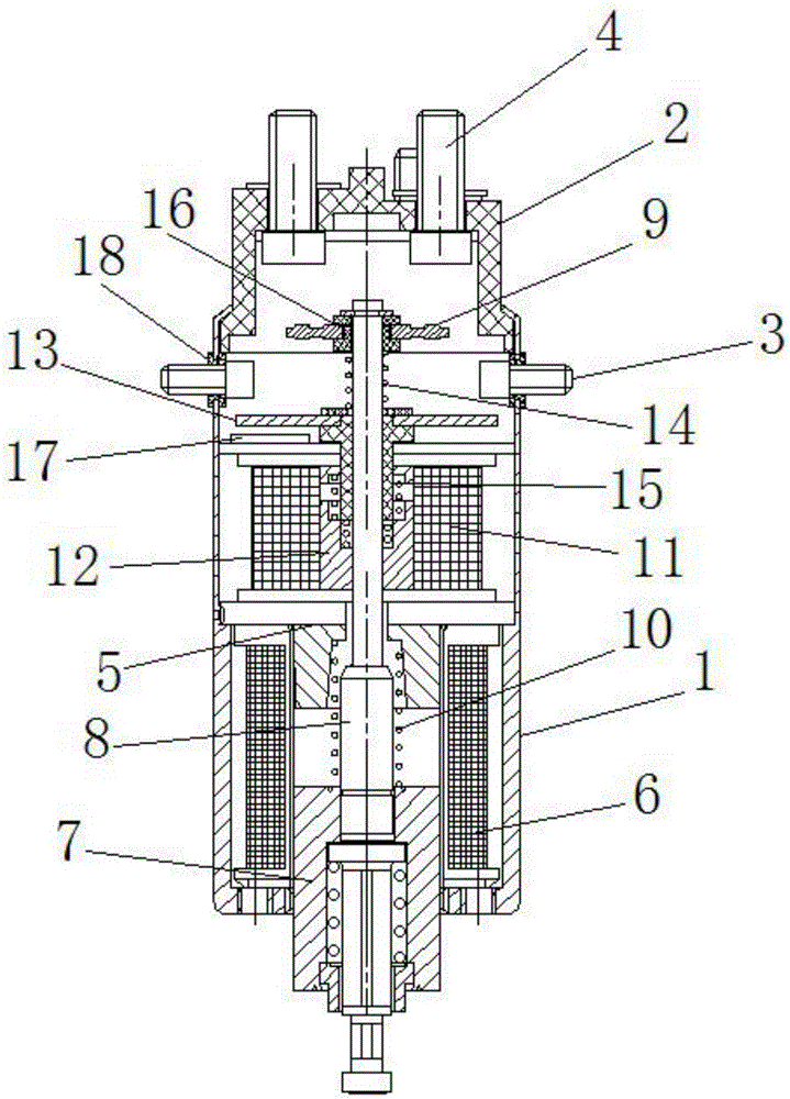 Relay and electromagnetic switch integrated type long-service life combination switch for automobile