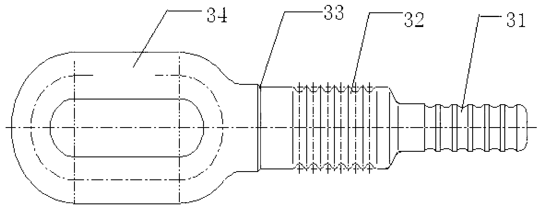 Strain clamp for aluminum alloy core aluminum stranded wire