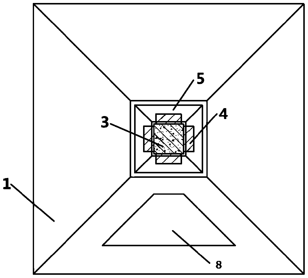 A device for reverse demolition of dense high-rise buildings and its application method