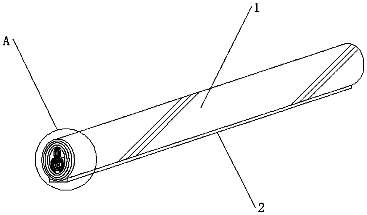 A wall-attached self-defining form strong current cable