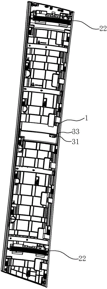 Sliding door structure for air conditioner