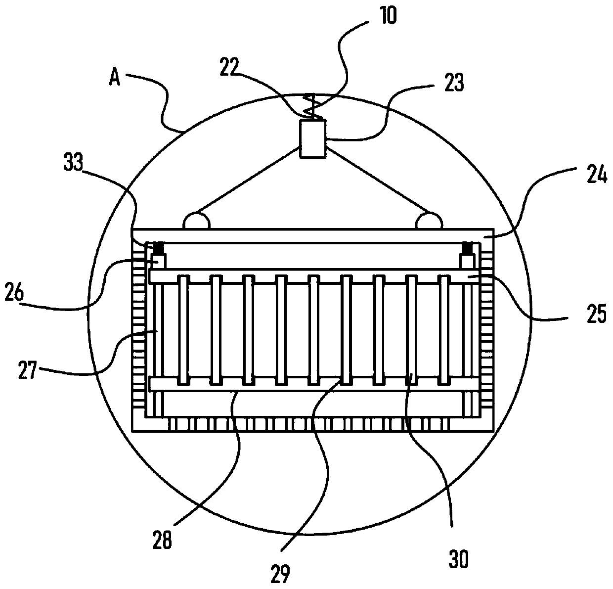 Acid pickling device of motor rotor silicon steel sheet