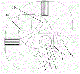 Novel broadband coaxial waveguide orthomode coupler based on turnstile structure