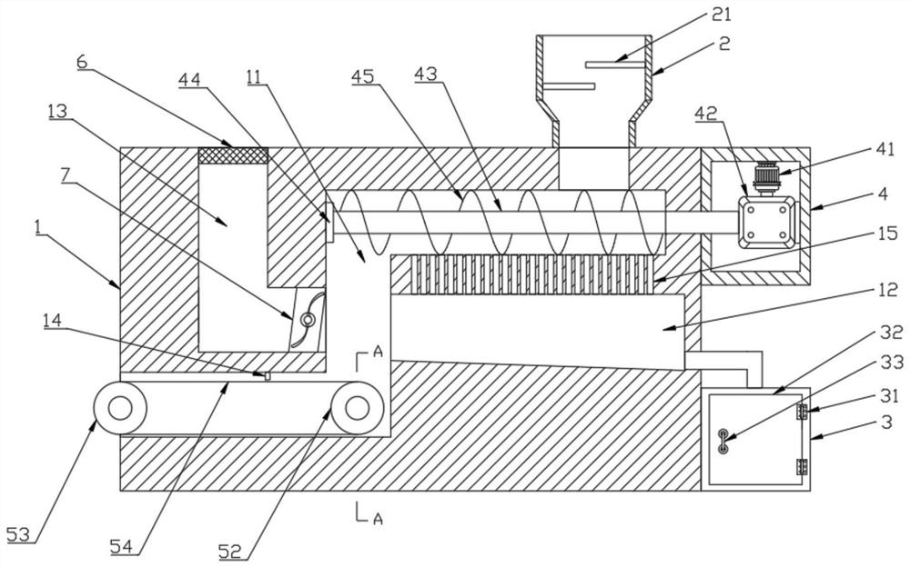 Conveying device for rice processing