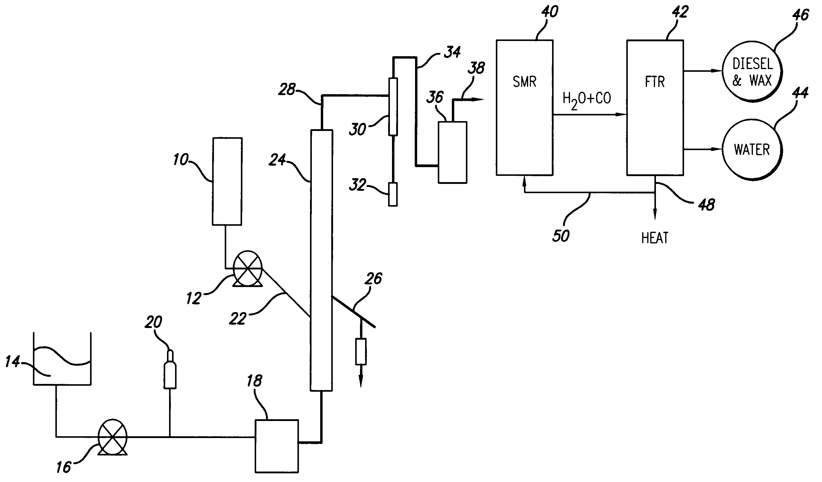 Method and apparatus for steam hydro-gasification with increased conversion times