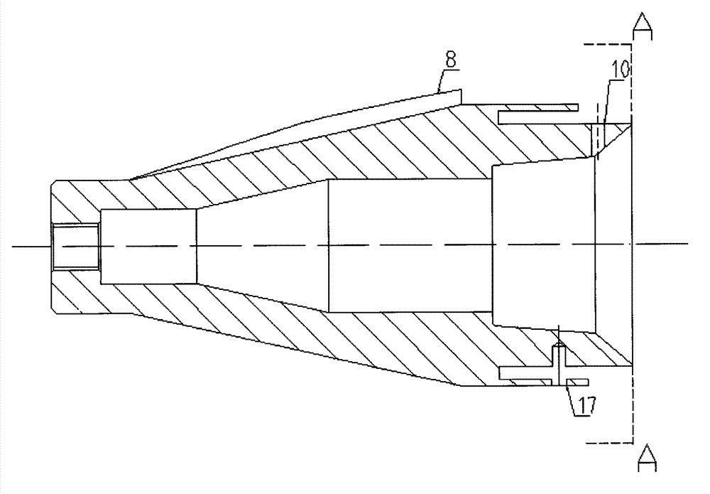 Device, system and method for repairing underground pipeline of trenchless pneumatic cracking pipe