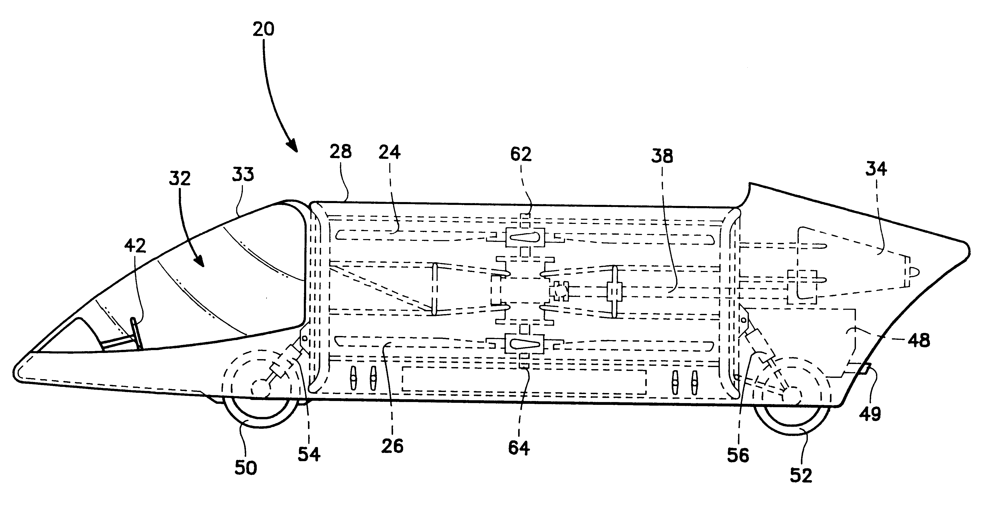 Counter rotating ducted fan flying vehicle