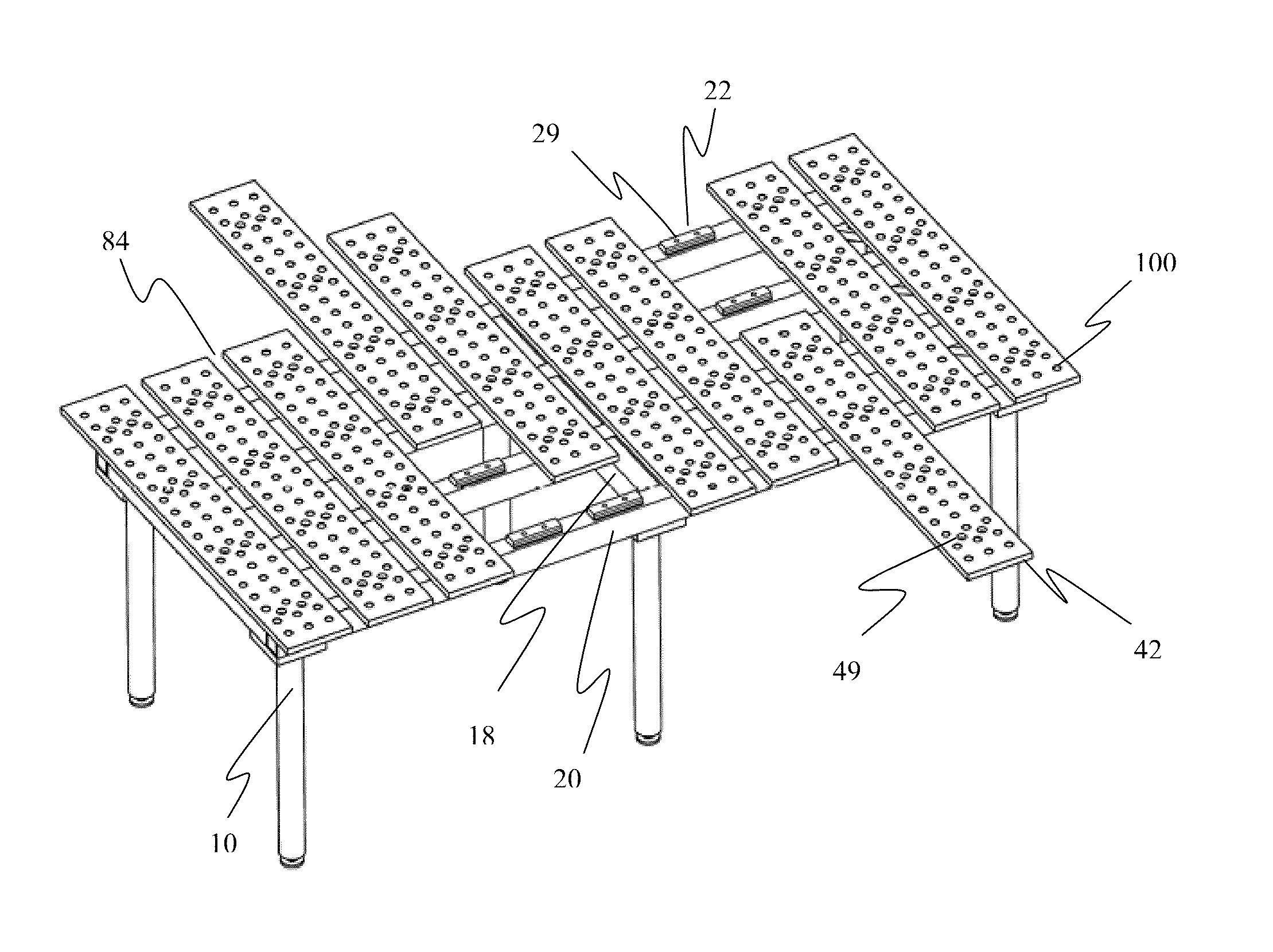 Modular welding table