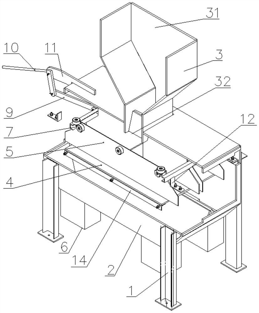 Push type blanking device