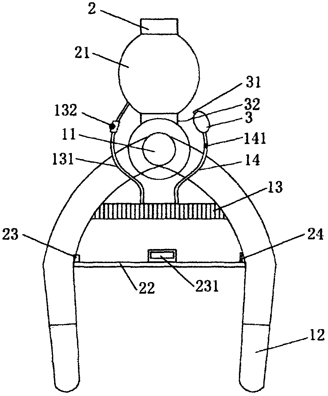 Orthopedic fixing supporting frame