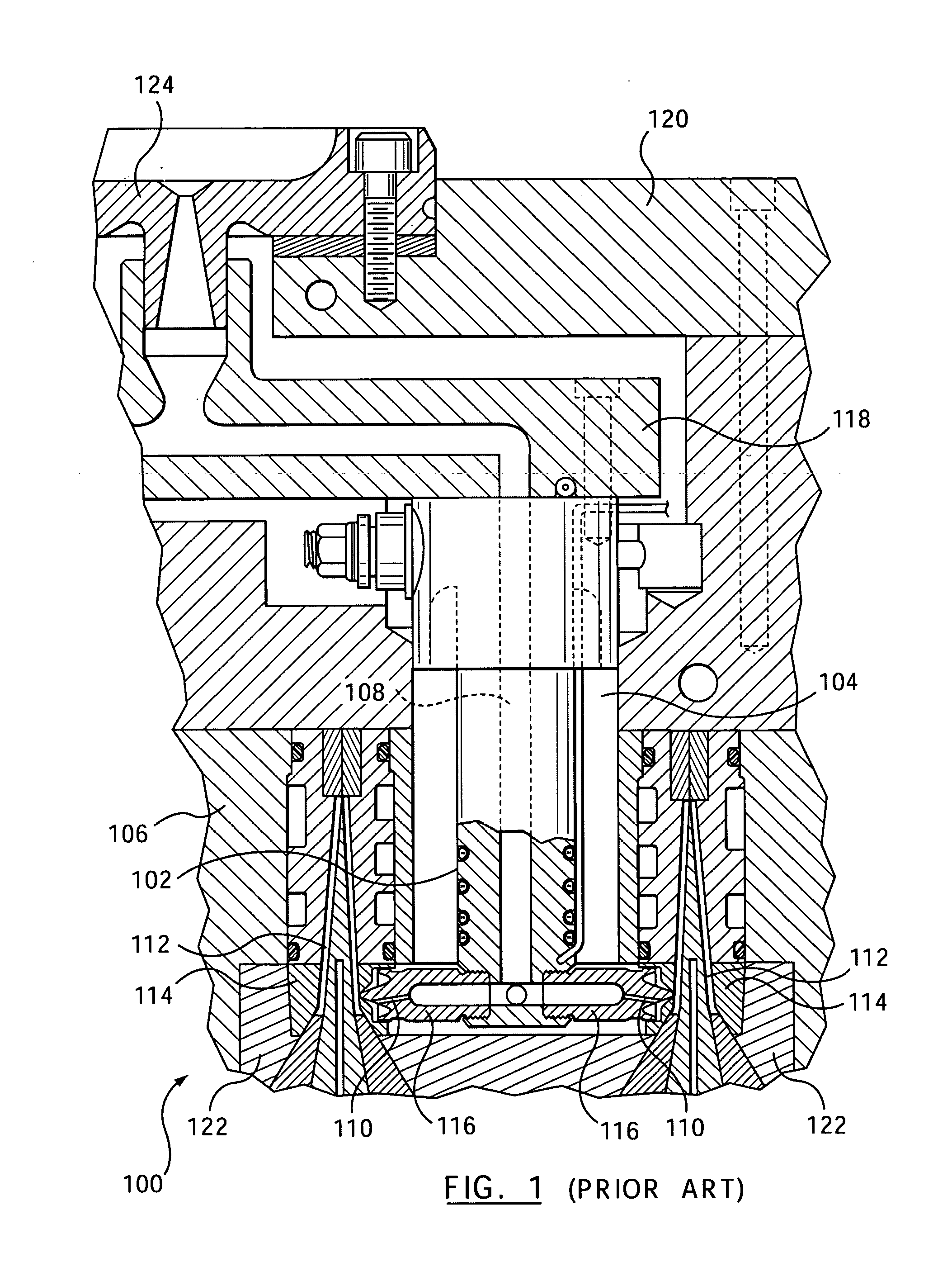 Front-mountable injection molding nozzle