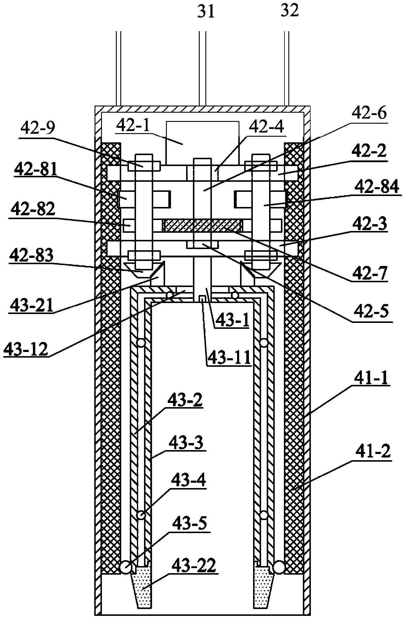 Drilling type riverbed sediment sampling device