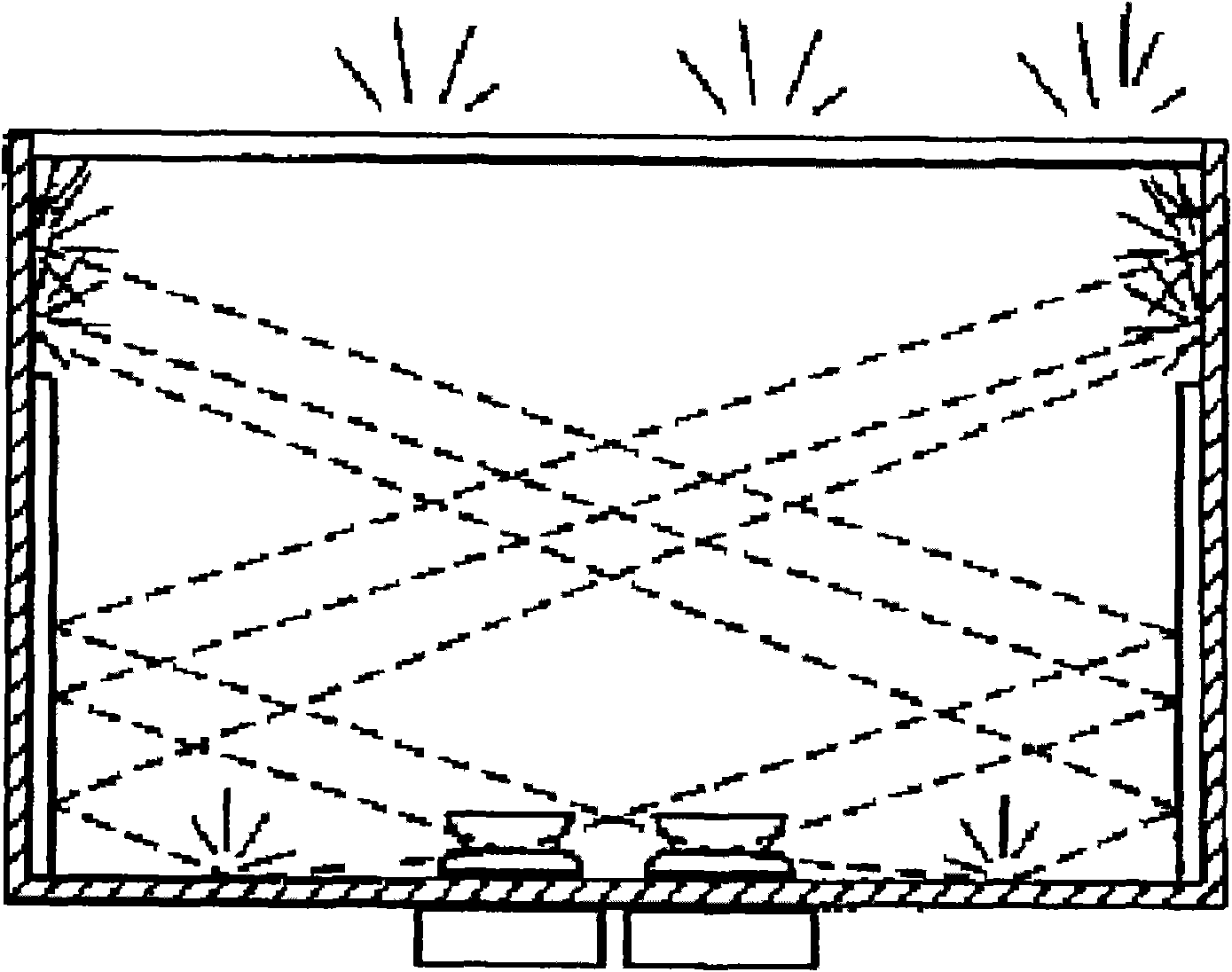 Backlight module having light complementary color area