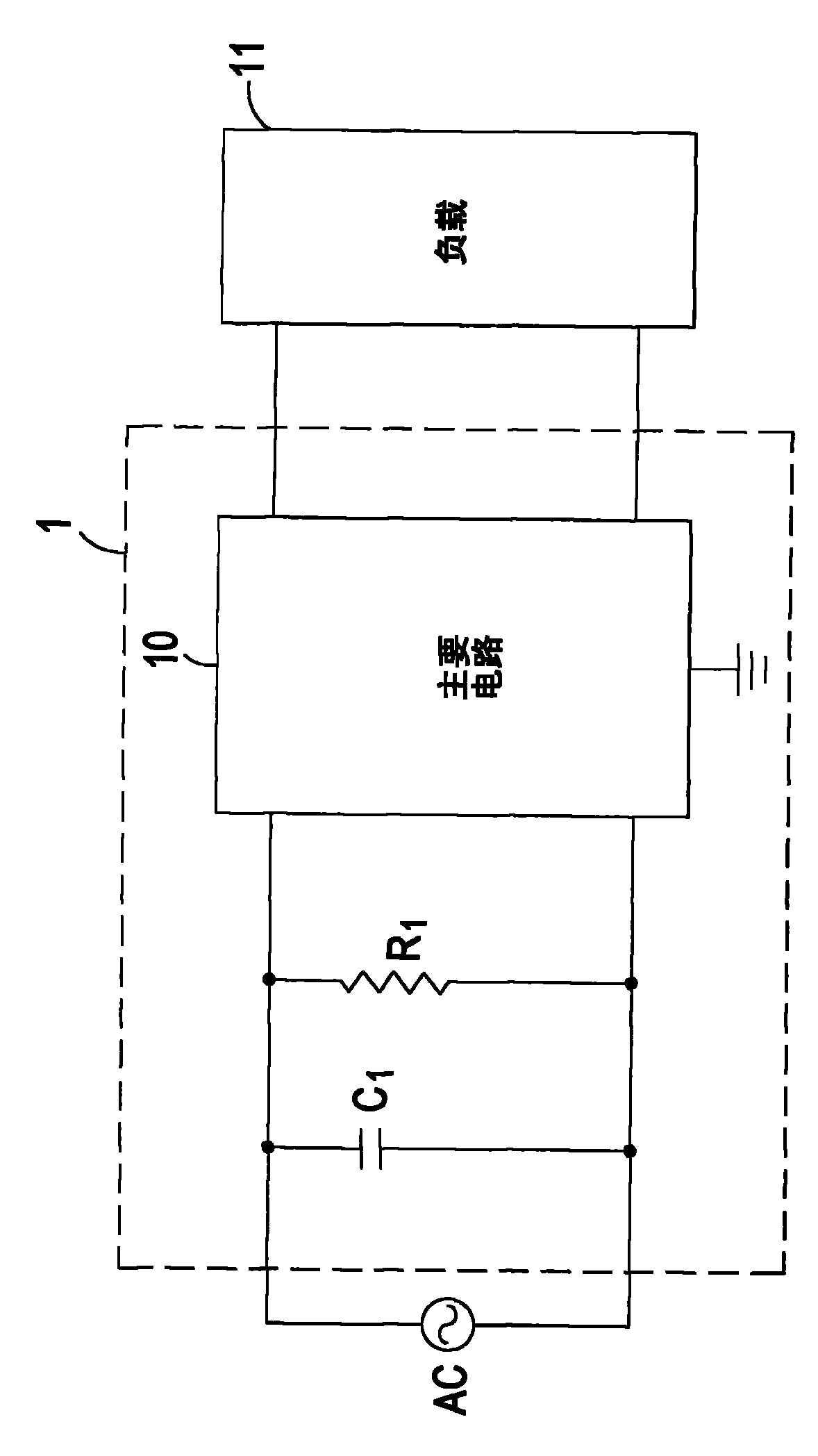 Capacitor energy discharging circuit capable of reducing power loss and power supply circuit thereof