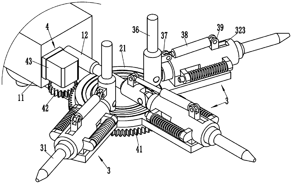 Multi-drill-rod hydraulic breaking hammer