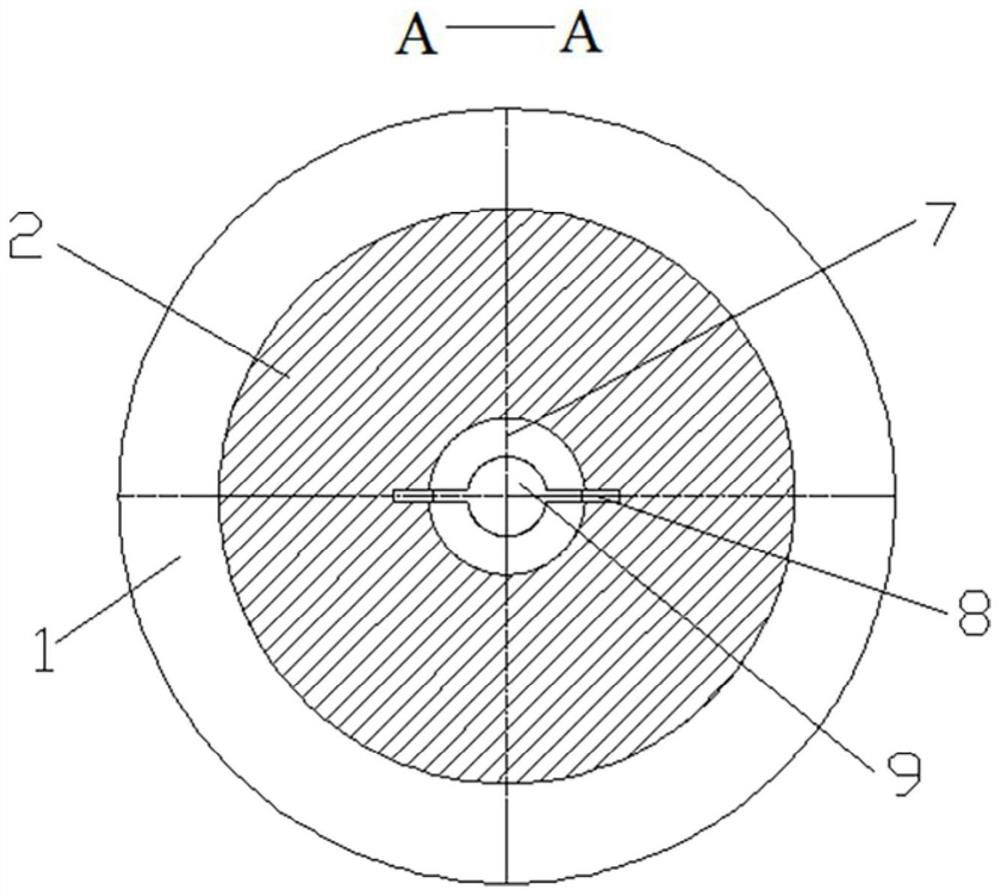 A device and method for preparing a surface gradient structure of pure nickel n6 rods