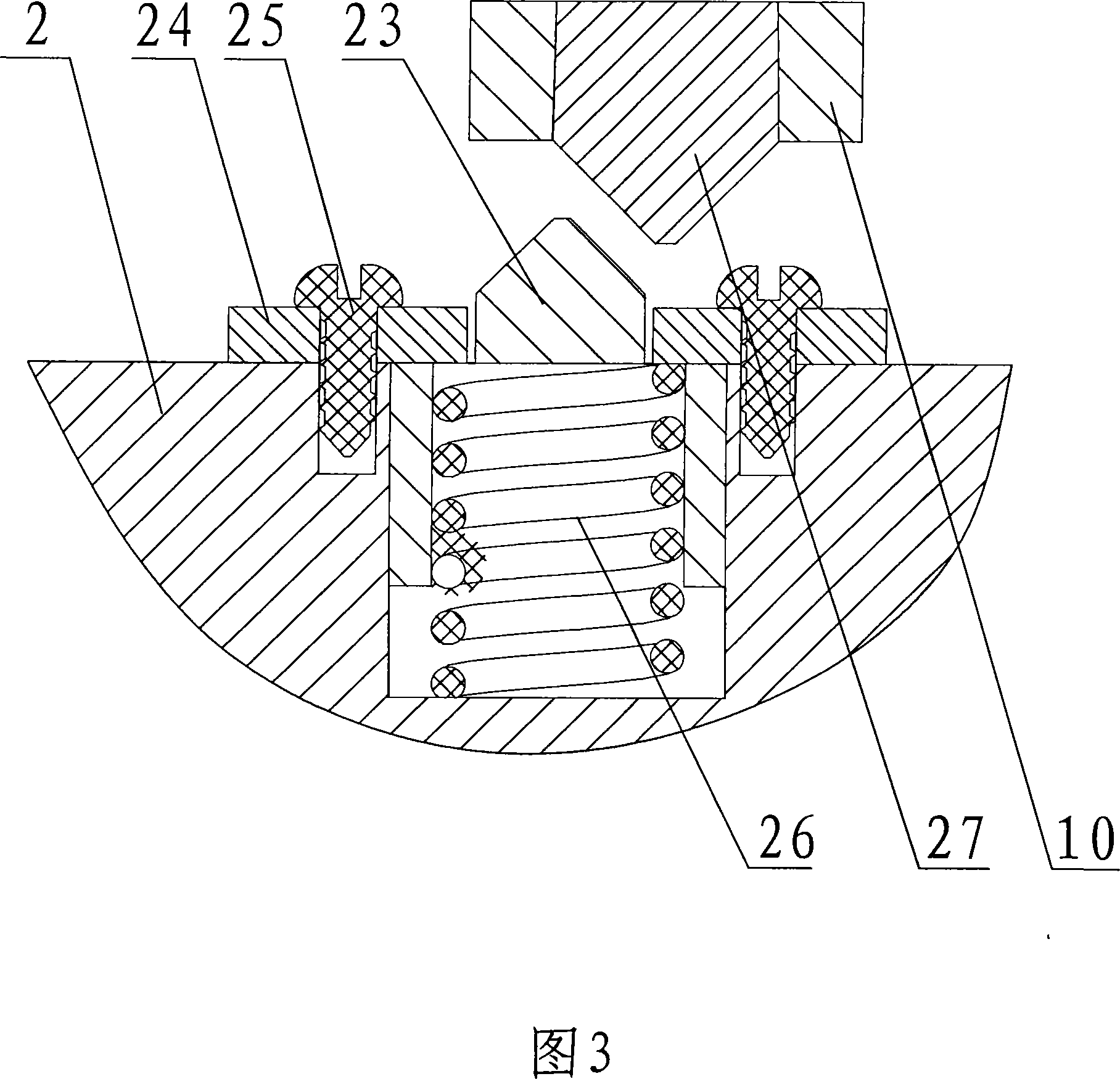 Floating taper cock valve