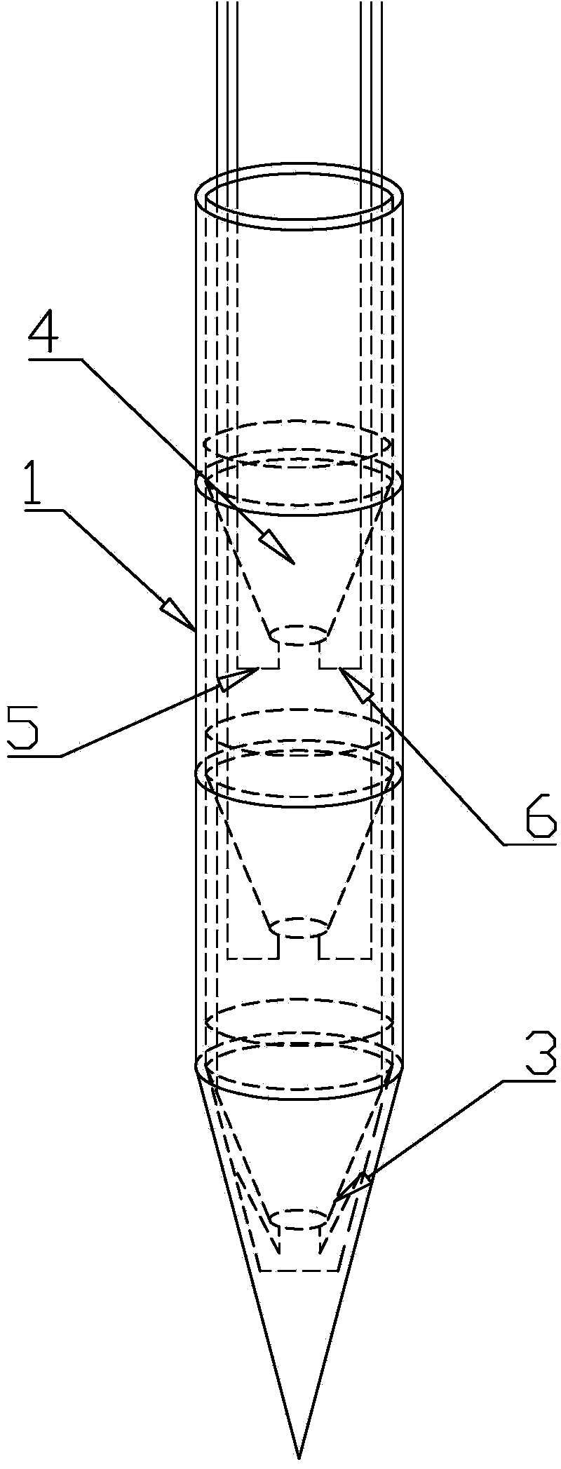 Collecting device of different levels of underground water