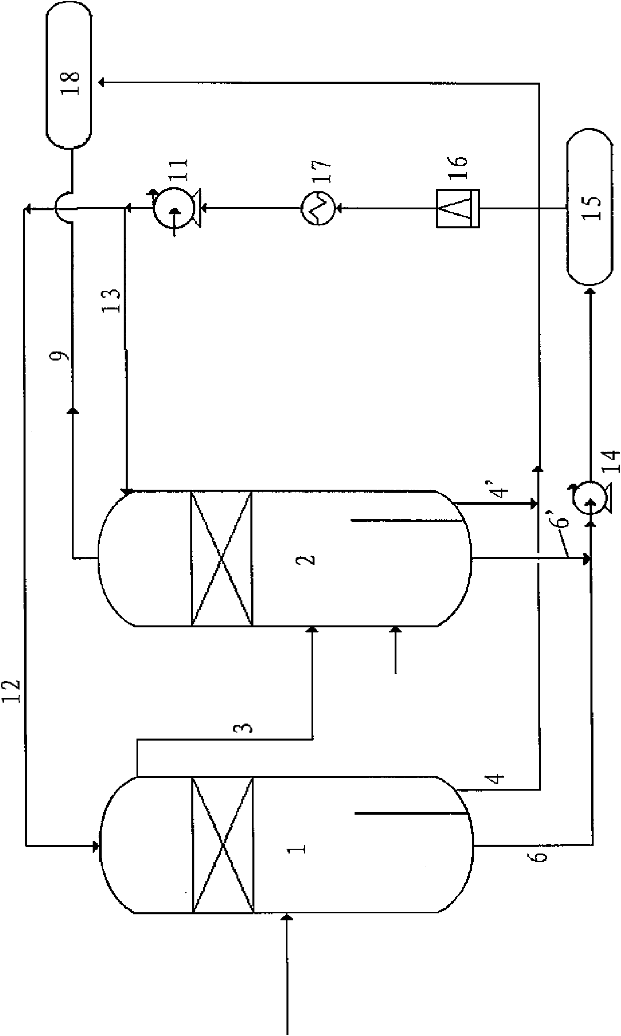 Method and device used for preventing cavitation of chilling water pump in process of preparing propylene from coal-based methanol