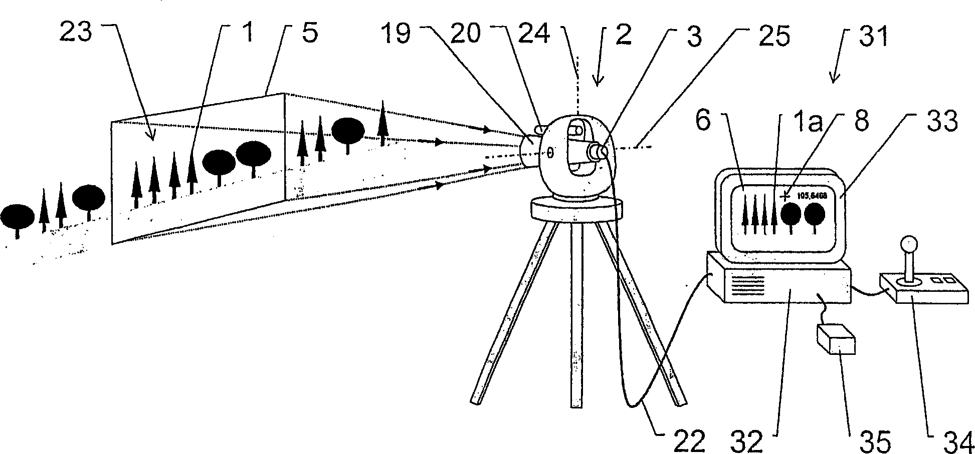 Method and device for image processing in a geodetic measuring device